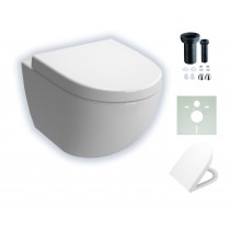 Vitra Options Sento spülrandloses, wandhängendes Tiefspül-WC mit Bidetfunktion und Beschichtung 7748B003-0559B