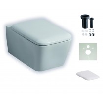 Geberit iCon Square Spülrandloses, wandhängendes Tiefspül-WC mit KeraTect-Beschichtung 201950600