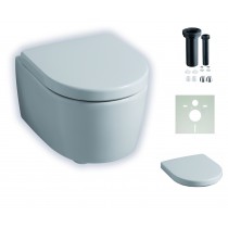 Geberit ICON XS verkürzte Ausladung, spülrandloses, wandhängendes Tiefspül-WC mit KeraTect-Beschichtung 204070600