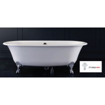 Victoria & Albert Radfort Badewanne Lackiert mit Füßen inMetall weiß
