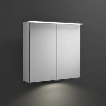 Burgbad Junit Spiegelschrank 700 mit horizontaler LED-Aufsatzleuchte und Waschplatzbeleuchtung (SPIZ070)