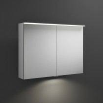 Burgbad Junit Spiegelschrank 900 mit horizontaler LED-Aufsatzleuchte und Waschplatzbeleuchtung (SPIZ090)