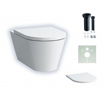 Laufen Kartell spülrandloses, wandhängendes-Tiefspül-WC mit CleanCoat-Beschichtung H820337400000