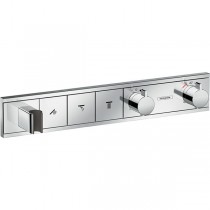 Hansgrohe Thermostat Unterputz RainSelect, Fertigset, 3 Verbraucher, chrom