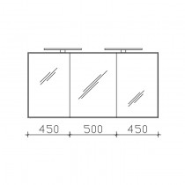 Pelipal Solitaire 6005 Spiegelschrank 1400