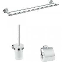 Hansgrohe Bad Accessoire 3-teiliges Set Logis Universal chrom