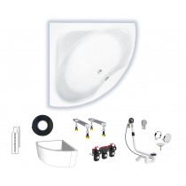 Repabad Taurus 130 130x130 Eckwanne