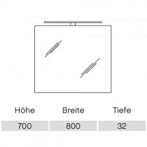 Pelipal Solitaire 6005 Flächenspiegel 800