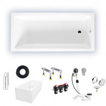 Riho Rechteck-Badewanne Lusso Plus 170x80 cm / weiß BA12005