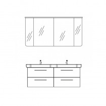 Pelipal Solitaire 6005 3-teiliges Badmöbelset 4.3