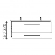Pelipal Solitaire 6110 Waschtischunterschrank 1200 mm