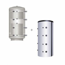 Austria Email Pufferspeicher PSRR-1000 - Mit Isolierung Mit 2 Rohrregister