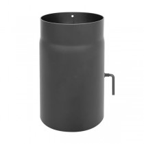 Rockytherm Rauchrohr mit Drosselklappe 250 mm, DM120, Farbe: Grau