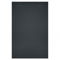 Isola Duschfl´┐Żche 140x100x3 cm  anthrazi Duschwanne in Schieferoptik