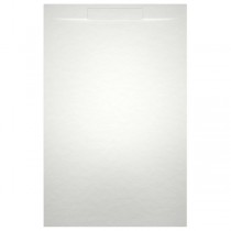 Isola Duschfl´┐Żche 140x100x3 cm, wei´┐Ż mat Duschwanne in Schieferoptik