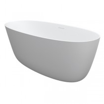 Oval 160x72x56,5 cm, seidenmatt Kein System / freistehende Wanne