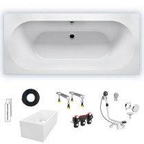 Riho Rechteck-Badewanne Carolina 180x80 cm / weiß B056001005 AKTIONSPREIS