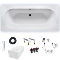 Riho Rechteck-Badewanne Carolina 190x80 cm / weiß B057001005 AKTIONSPREIS
