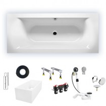 Riho Rechteck-Badewanne Linares Rechts,  160x70 BT42005