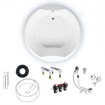 Riho Rund-Badewanne Colorado 180 cm / weiß BB02005