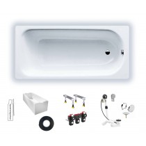Rocky Stahlbadewanne Kaldewei Modell 271, 170x75cm 2,6mm Rechteck weiß 112410050001