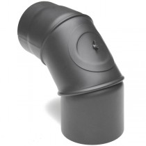 Rockytherm verstellbarer Rauchrohrbogen 0°- 90°, DM160, Farbe: Grau