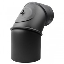 Rockytherm verstellbarer Rauchrohrbogen 0°- 90°, DM180, Farbe: Grau
