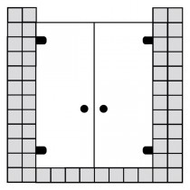 Sprinz BS-Dusche Rahmenlos, Tür in Nische 1200x2000 kristall hell / chrom/silber hochglanz,B:1200 H:2000 mm