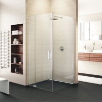 Sprinz Achat R Plus Pendeltüreckeinstieg ESG kristall hell / chrom 100x100x200 