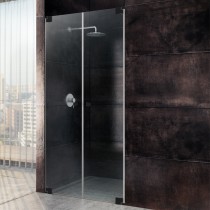 Sprinz Omega Black Edition Nische mit doppeltes Pendeltür 1000x2000, schwarz matt OB22.0