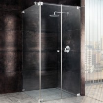 SPRINZ Omega Duschabtrennung 900 x 900 x 2000, Fronteinstieg mit Pendeltüren, verschiedene Profilfarben, O19.5