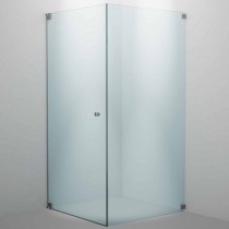 SPRINZ Rocky-Line O Duschabtrennung 1000 x 1000 x 2000, Pendeltür oder Drehtür ohne Festteil, eine Seitenwand, verschiedene Profilfarben, O13.0