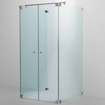 SPRINZ Rocky-Line O Duschabtrennung 900 x 900 x 2000, Fronteinstieg mit zwei Pendeltüren, mit 2 Seitenwänden, verschiedene Profilfarben, O19.1