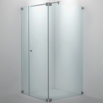 SPRINZ Rocky-Line O Duschabtrennung 900 x 900 x 2000, Pendeltür mit Festteil, eine Seitenwand, verschiedene Profilfarben, O19.8