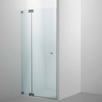 SPRINZ Rocky-Line O Duschabtrennung für Nische, Pendel- oder Drehtür mit Festteil, 900 x 2000, verschiedene Profilfarben, O21.9