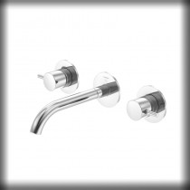 Steinberg Serie 100 3-Loch Waschtisch-Wand-Armatur, chrom