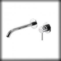 Steinberg Serie 100  Waschtisch-Wand-Einhebelmischer, Fertigmontageset, Ausladung: 245 mm, chrom