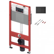 TECEbase WC-Set m. TECEbase Bet.Platte in schwarz matt, Bauhöhe 1120 mm