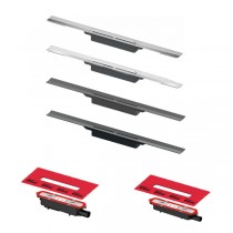 TECEdrainprofile 800 mm, Set-Angebot Duschrinne mit Ablaufgehäuse, in verschiedenen Farben