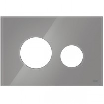 TECEloop Blende für WC-Betätigungsplatte Glas titan