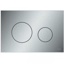 TECEloop WC-Betätigungsplatte Kunststoff für Zweimengentechnik, Chrom matt
