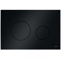 TECEloop WC-Betätigungsplatte Kunststoff für Zweimengentechnik, schwarz