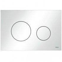 TECEloop WC-Betätigungsplatte Kunststoff für Zweimengentechnik, weiß