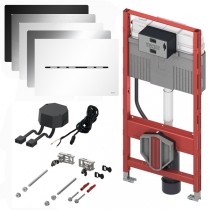 TECEsolid WC-Betätigungsplatte mit berührungsloser Auslösung, netzbetrieben, 12V-Netz, im Set mit WC Modul, verschiedene Farben