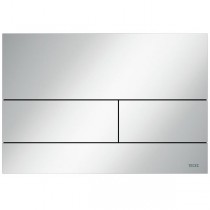 TECEsquare WC-Betätigungsplatte Metall 2 Weiß glänzend RAL 9016