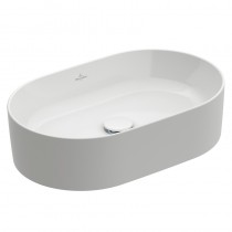 VB Aufsatzwaschbecken Collaro 4A1956 560x360mm Oval Stone White CeramicPlus