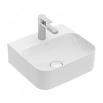 VB HWB Finion 43644L 430x390mm 1L Arm HL durchgest o ÜL Stone White CeramicPlus