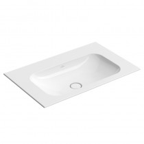VB SWT Finion 4164 800x500mm o Hahnloch o Überlauf Eckig Weiß Alpin CeramicPlus