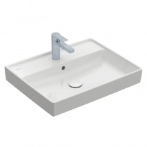 VB Waschbecken Collaro 4A3363 600x470mm Rechteck Weiß Alpin