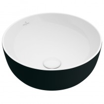 Villeroy & Boch AWT Artis 4179 430mmDurchmesser ohne Hahnlochbank o Überl Rund Coal Black